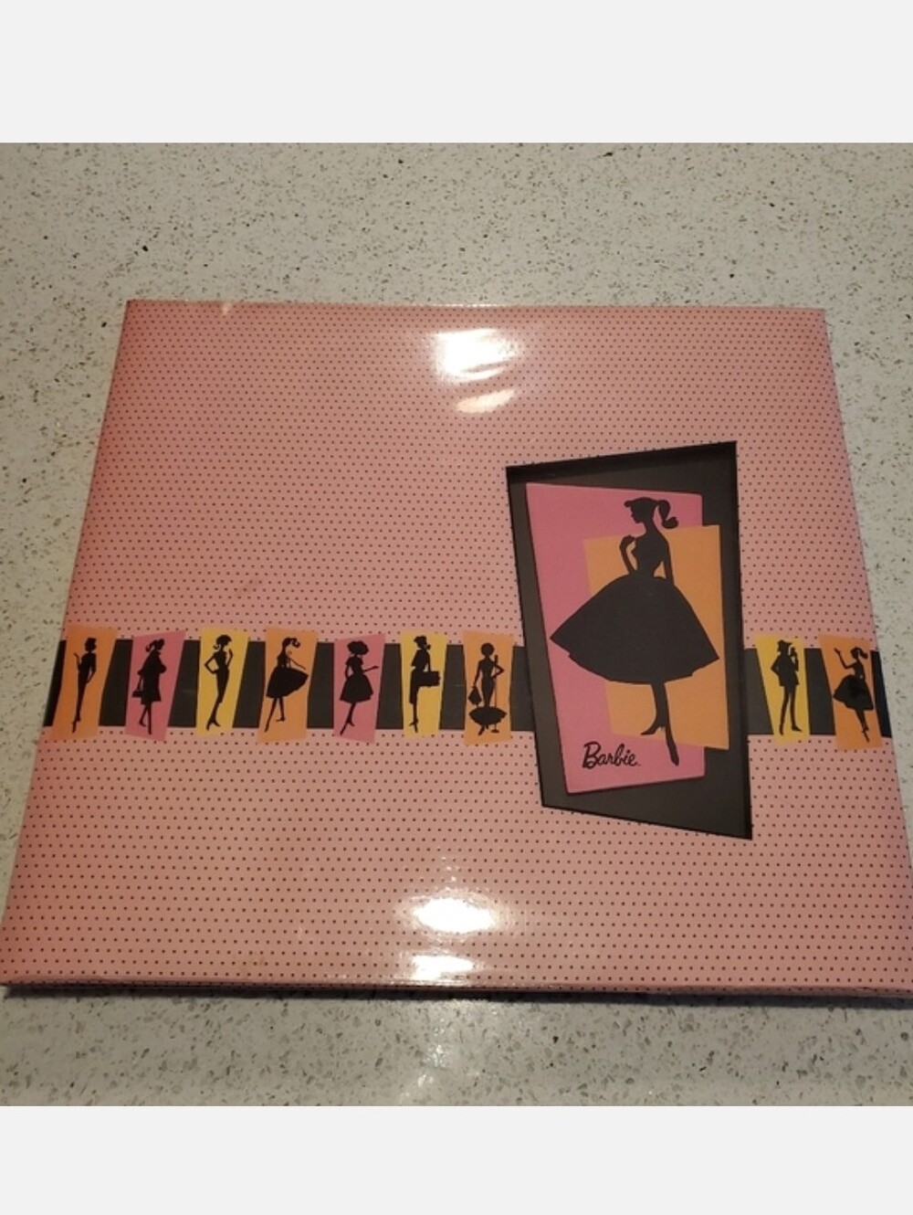 Barbie Sandy Lion Scrapbook Pink Black Polka Dot Arts Crafts Retro Vintage New